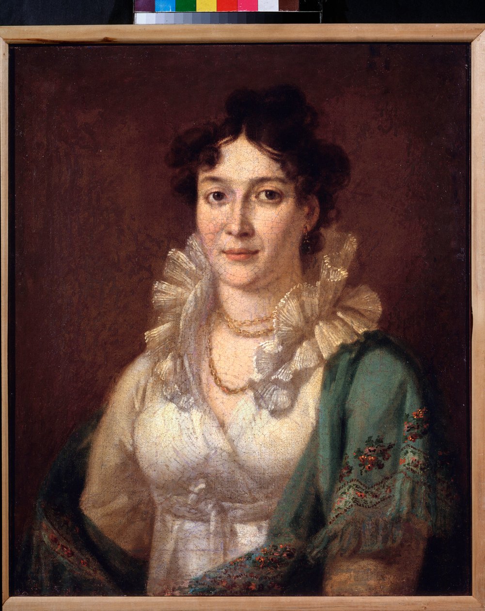 Retrato da Princesa Isabella de Conti (Retrato da Princesa Isabella de Conti) - Pintura de Vasili Andreyevich Tropinin (Vassili Tropinine) (1776-1857), óleo sobre tela, por volta de 1810 - arte russa do século XIX - Museu de Coleções Particulares em A Push de Vasili Andreevich Tropinin