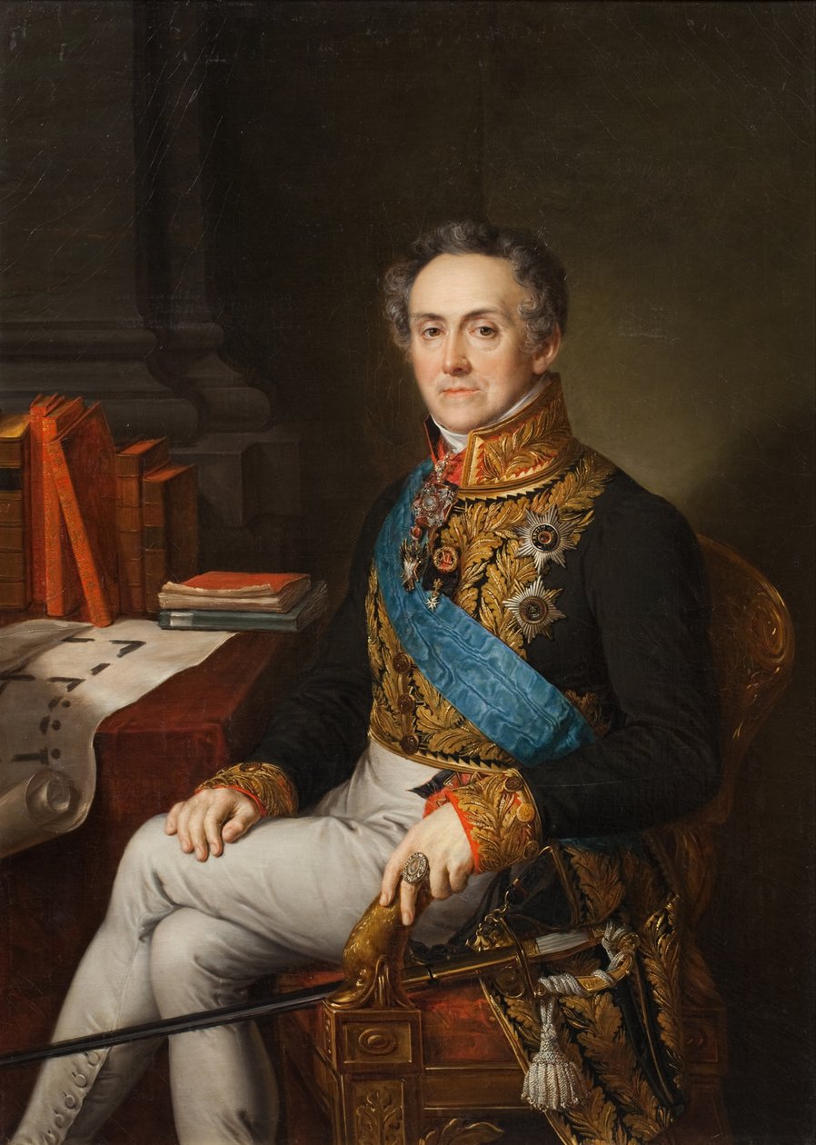 Retrato de Ivan Vasilyevich Tutolmin 1751-1839, década de 1830 de Vasili Andreevich Tropinin