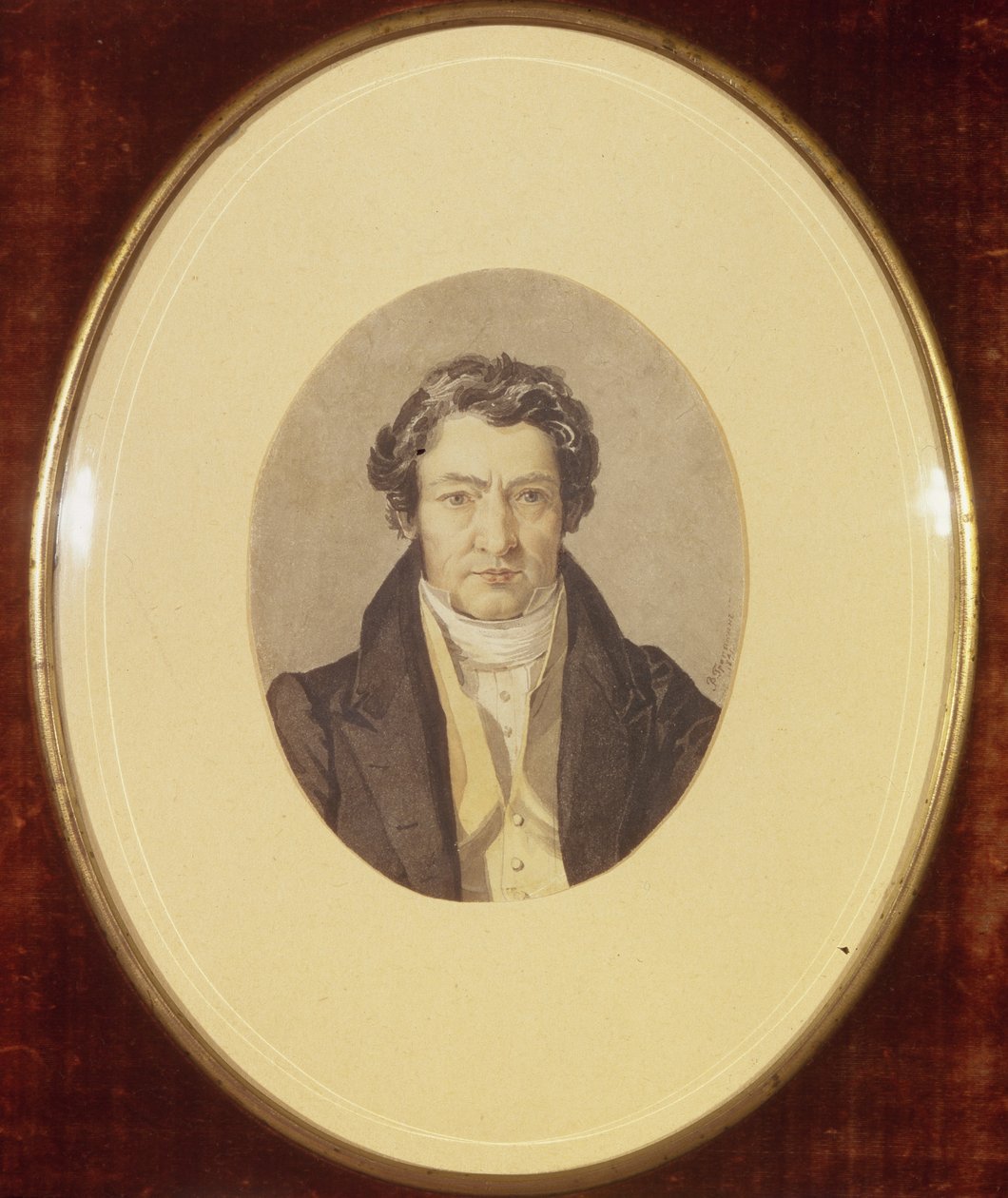 Retrato do ator Pavel Mochalov 1800-1848, 1841 de Vasili Andreevich Tropinin