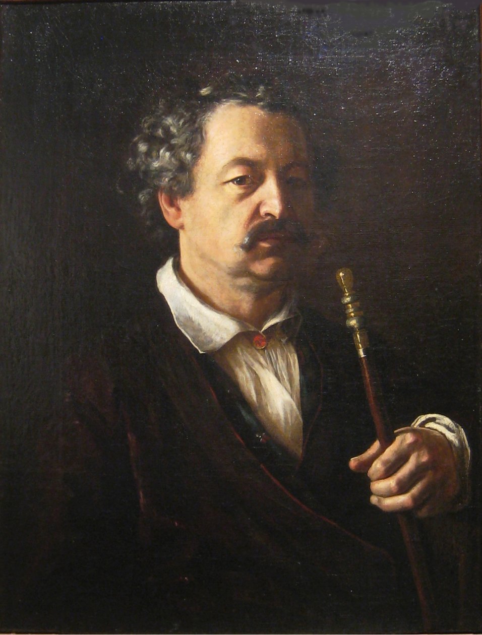 Retrato do compositor Alexander Aleksandrovich Alyabyev 1787-1851, 1840-1850 de Vasili Andreevich Tropinin