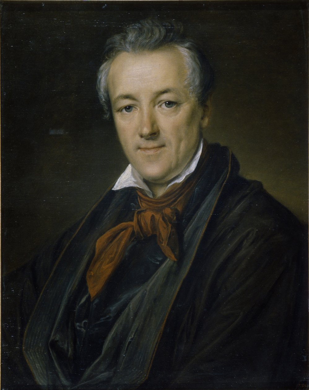 Retrato do pintor Pyotr Fyodorovich Sokolov 1791-1848, 1833 de Vasili Andreevich Tropinin