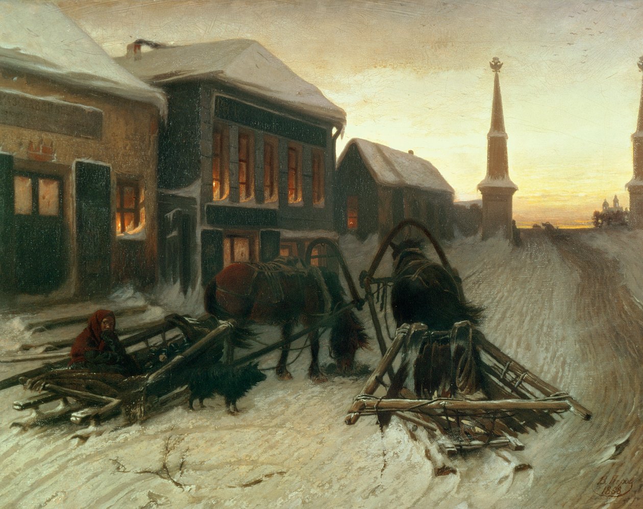A última taverna nos portões da cidade de Vasili Grigorevich Perov