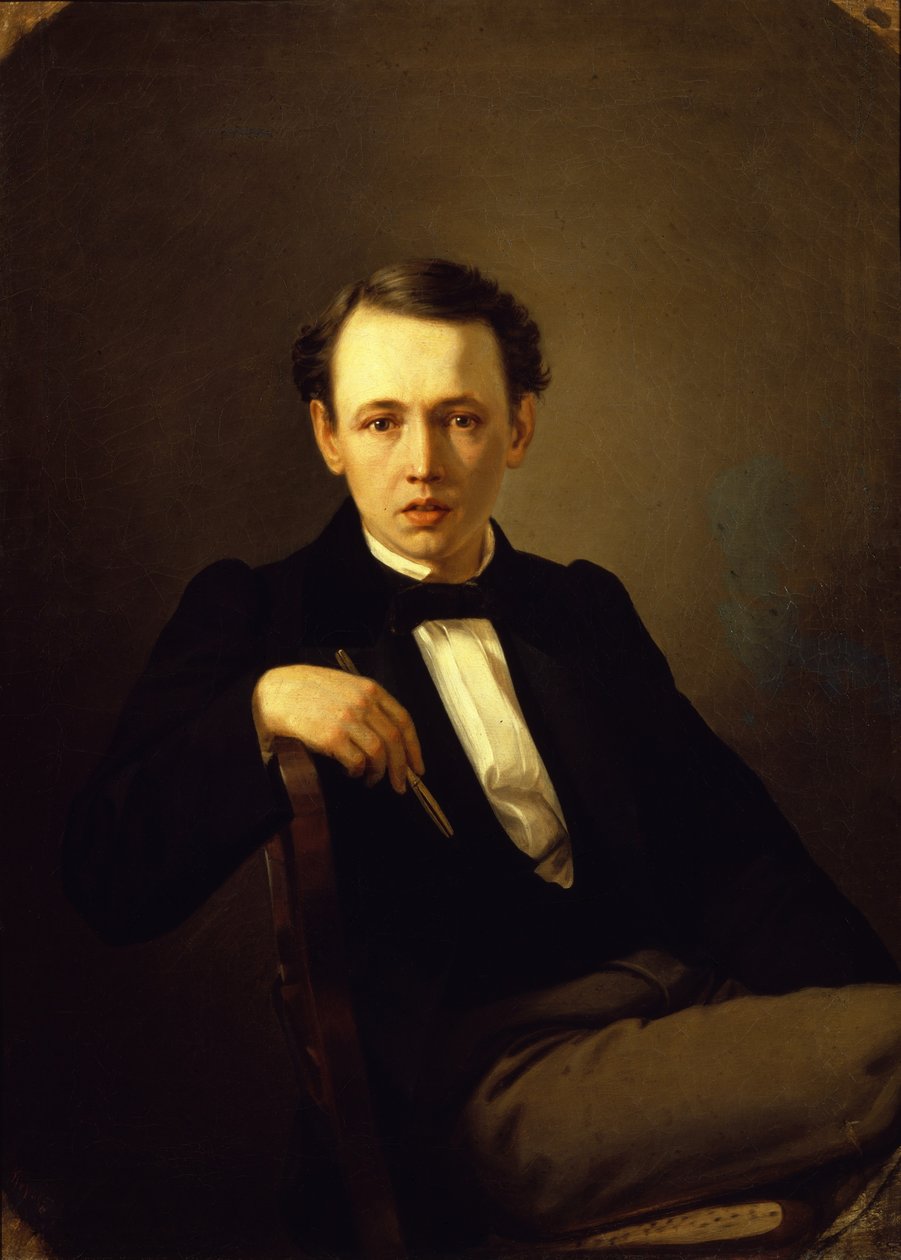 Auto-retrato, 1851 de Vasili Grigorevich Perov