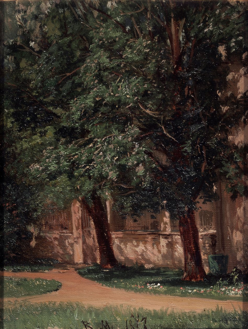 Perto da Casa Tretiakovs de Vasili Maksimovich Maksimov