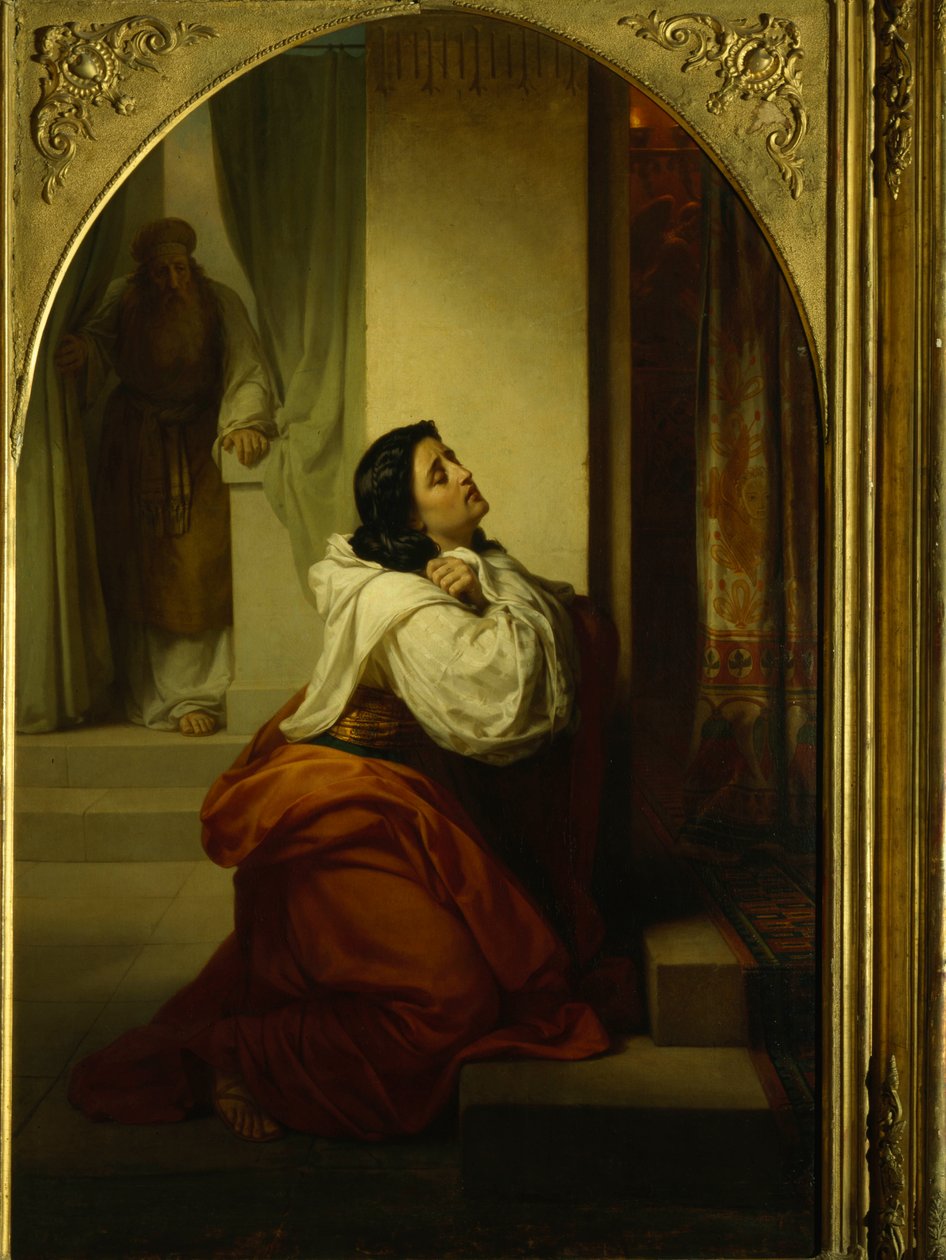 Oração de Ana, Mãe de Samuel, o Profeta, 1864 de Vasili Petrovich Vereshchagin