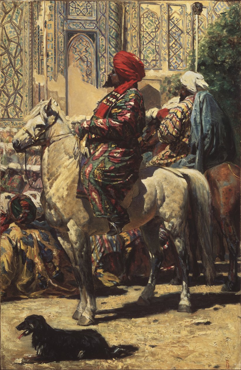 Um cavaleiro em Samarcanda, 1872 de Vasili Vasilievich Vereshchagin