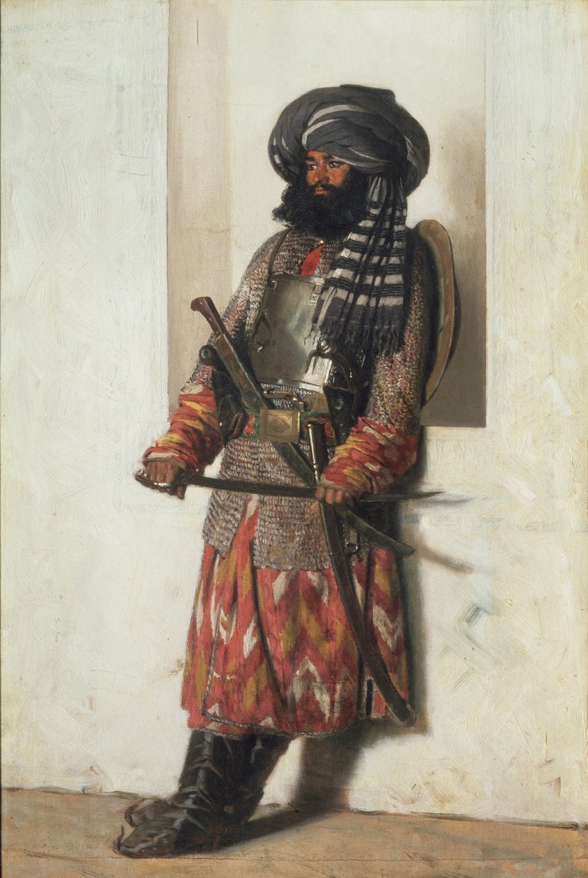 Um afegão, 1870 de Vasili Vasilievich Vereshchagin