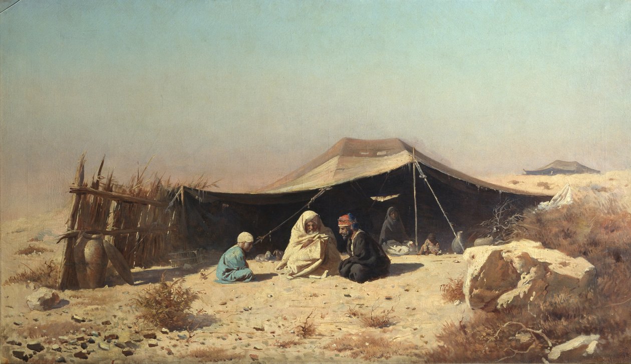Árabes no deserto. Estudo do Alcorão de Vasili Vasilievich Vereshchagin