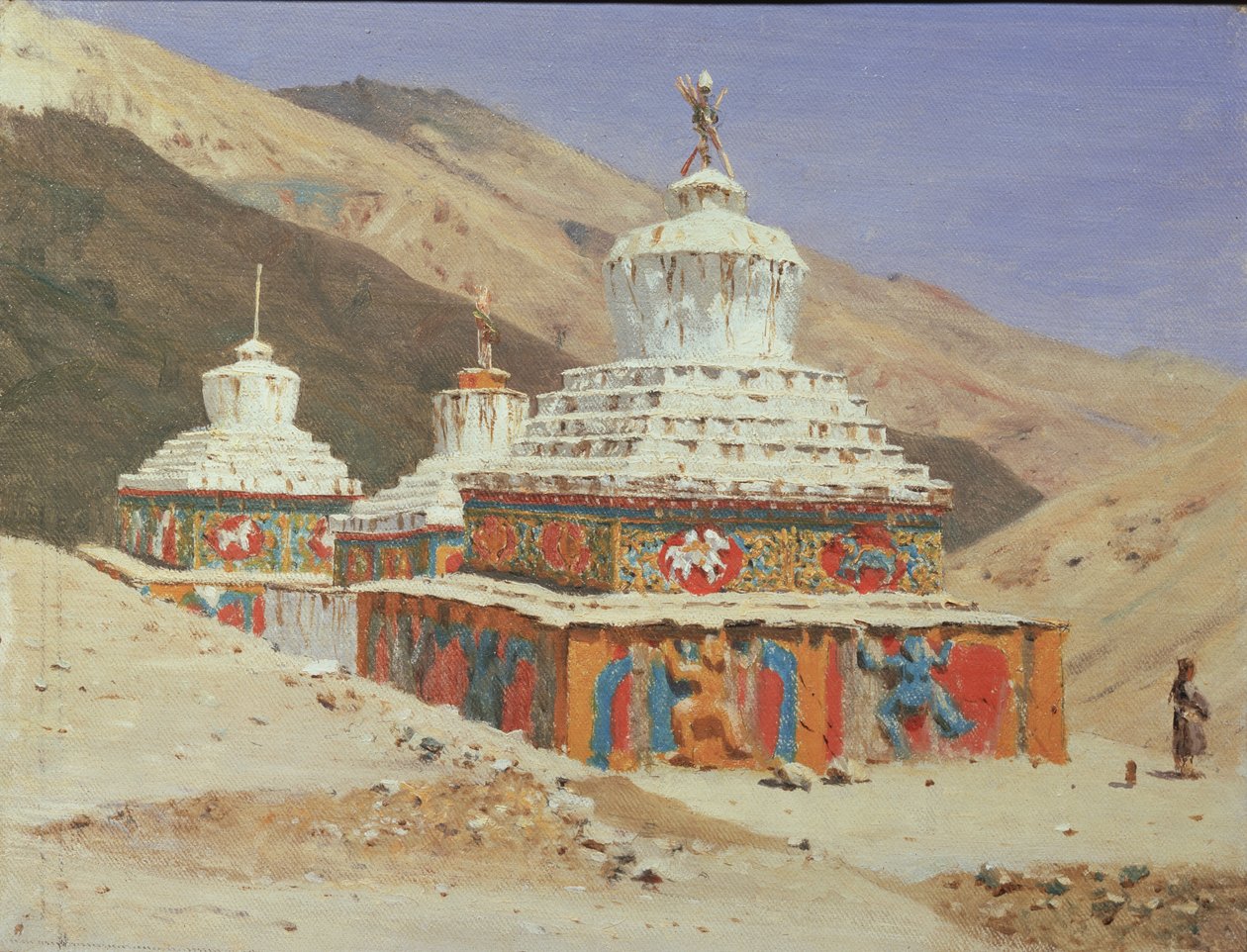Chorten em Ladakh, 1875 de Vasili Vasilievich Vereshchagin