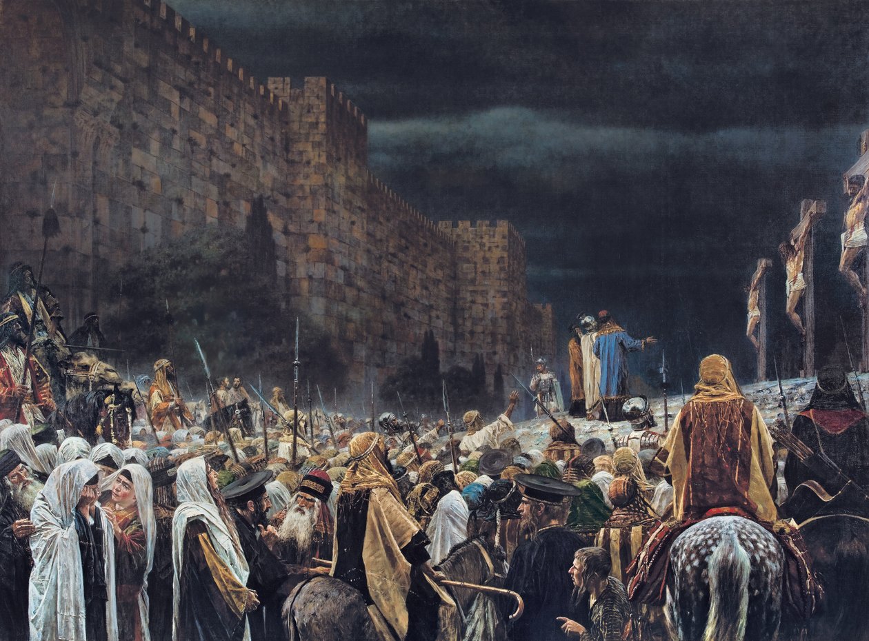Crucificação pelos romanos, 1887 de Vasili Vasilievich Vereshchagin