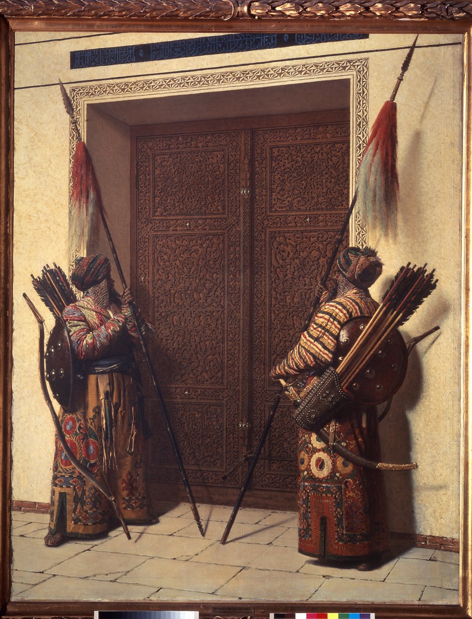 As Portas de Tamerlane (Dois guerreiros afixados no portão do palácio de Timur Lang ou Timur o coxo ou o grande de Vasili Vasilievich Vereshchagin