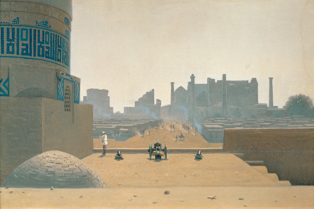 Rua principal em Samarkand, início da manhã de Vasili Vasilievich Vereshchagin
