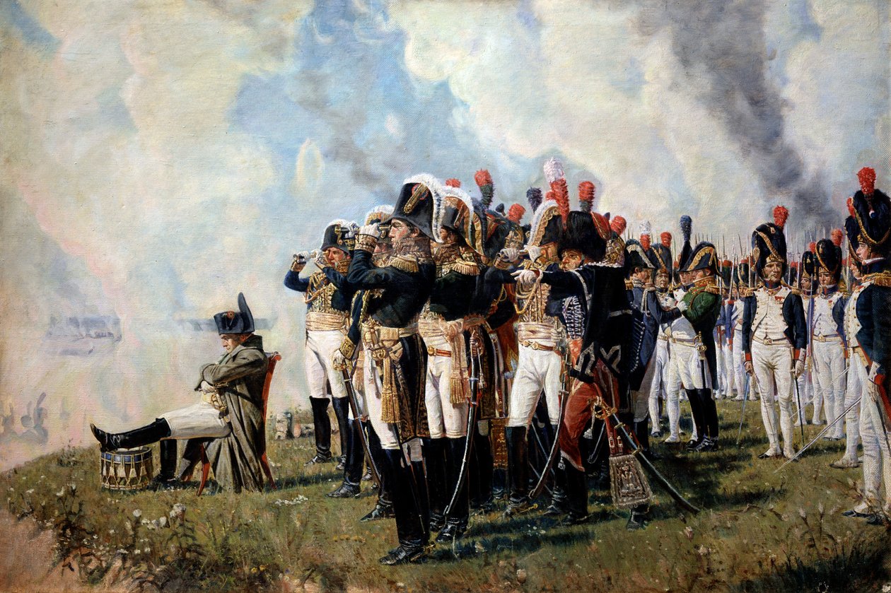 Napoleão Bonaparte nas alturas de Borodino, 1897 de Vasili Vasilievich Vereshchagin