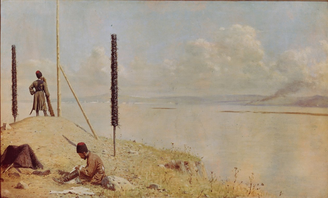 Piquete no Danúbio, 1878-1879 de Vasili Vasilievich Vereshchagin