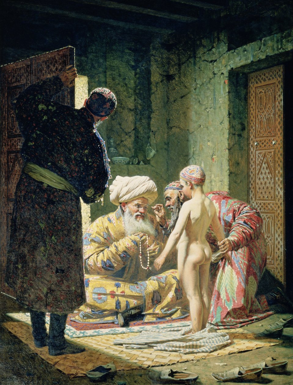 Venda de uma criança escrava de Vasili Vasilievich Vereshchagin