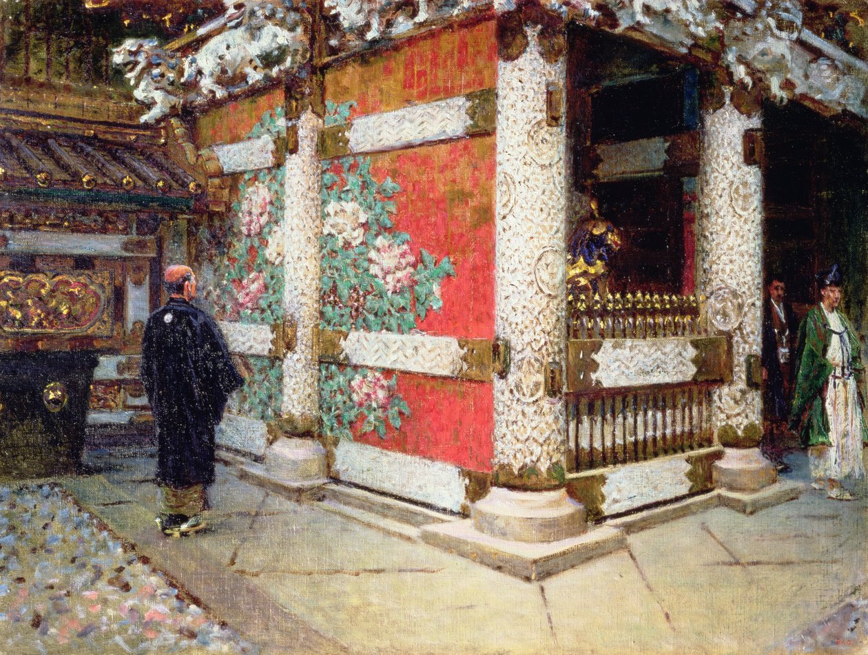 O Templo Shinto em Nikko, Japão de Vasili Vasilievich Vereshchagin