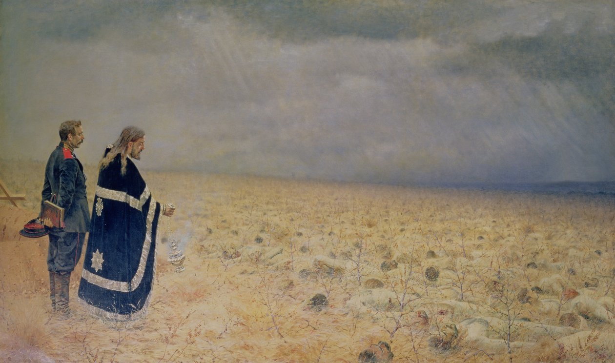 Os derrotados. Requiem para os Mortos de Vasili Vasilievich Vereshchagin