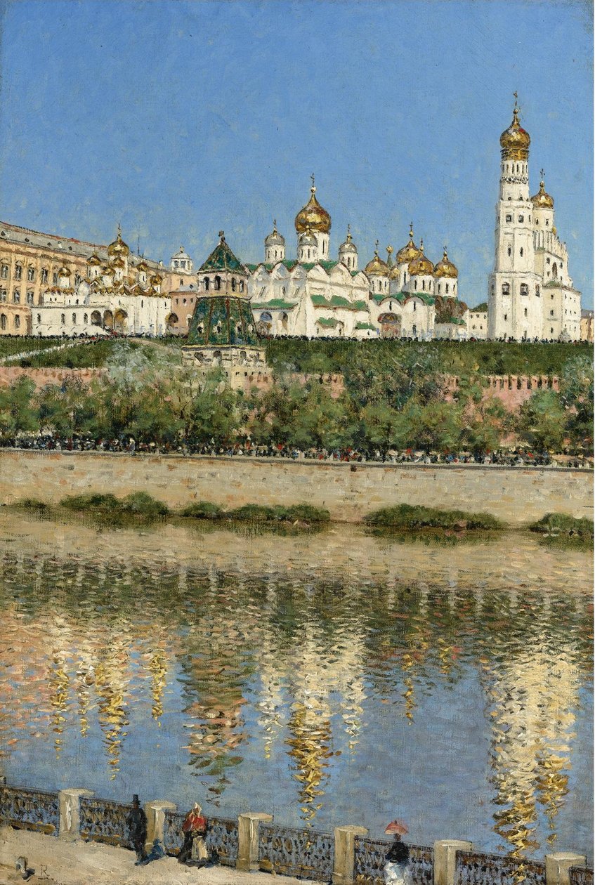 Vista do Kremlin de Moscou de Vasili Vasilievich Vereshchagin
