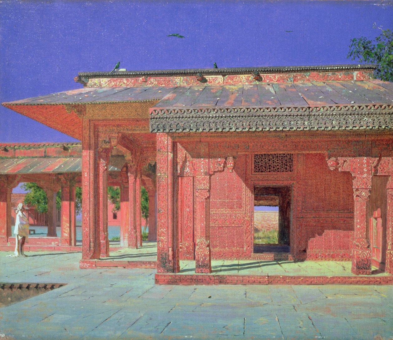 Quintal no Harém do Palácio, década de 1870 de Vasili Vasilievich Vereshchagin