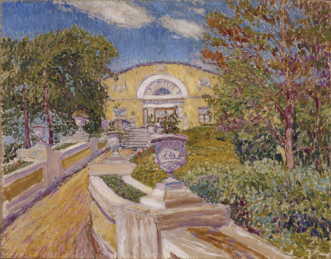 Na propriedade Naydenov. Moscou, 1914 de Vasili Vasilyevich Perepletchikov