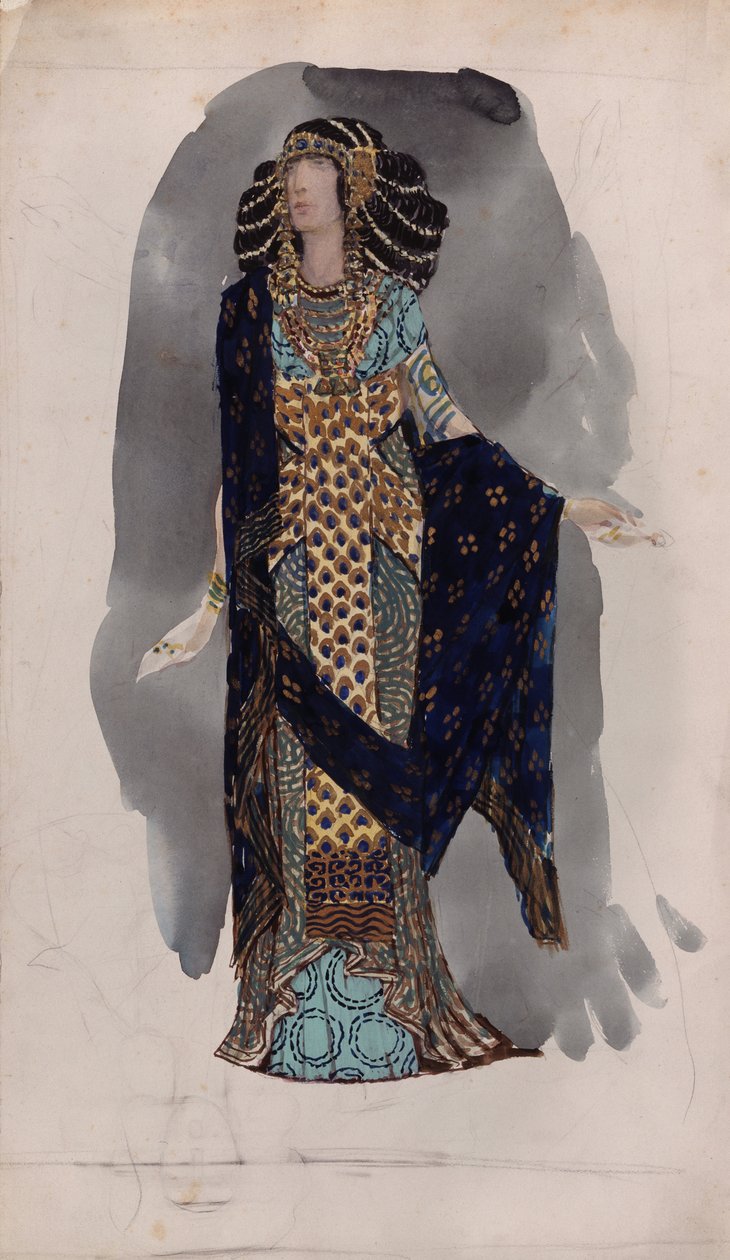 Figurino da série dançarinos orientais, 1900 de Vasili Vasilyevich Vladimirov