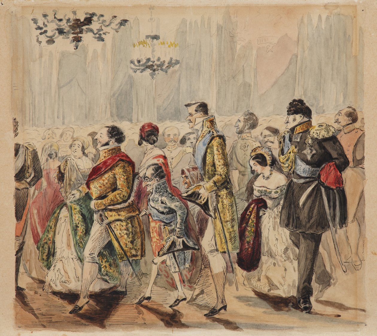 High Society Ball, primeiro quartel do século XIX de Vasili Venediktovich Baranov