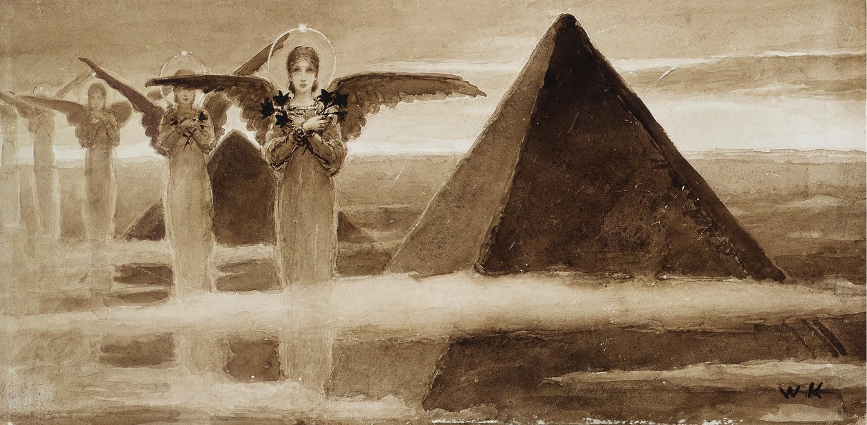Os anjos das pirâmides de Vasilii Kotarbinsky