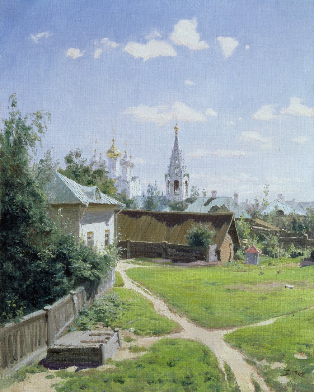 O pátio de Moscou, 1902 de Vasilij Dmitrievich Polenov