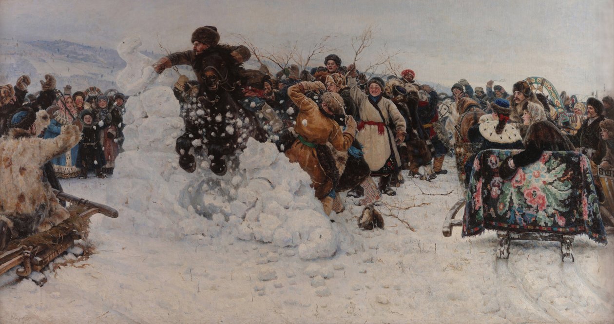 Tomando uma cidade da neve de Vasilij Ivanovic Surikov