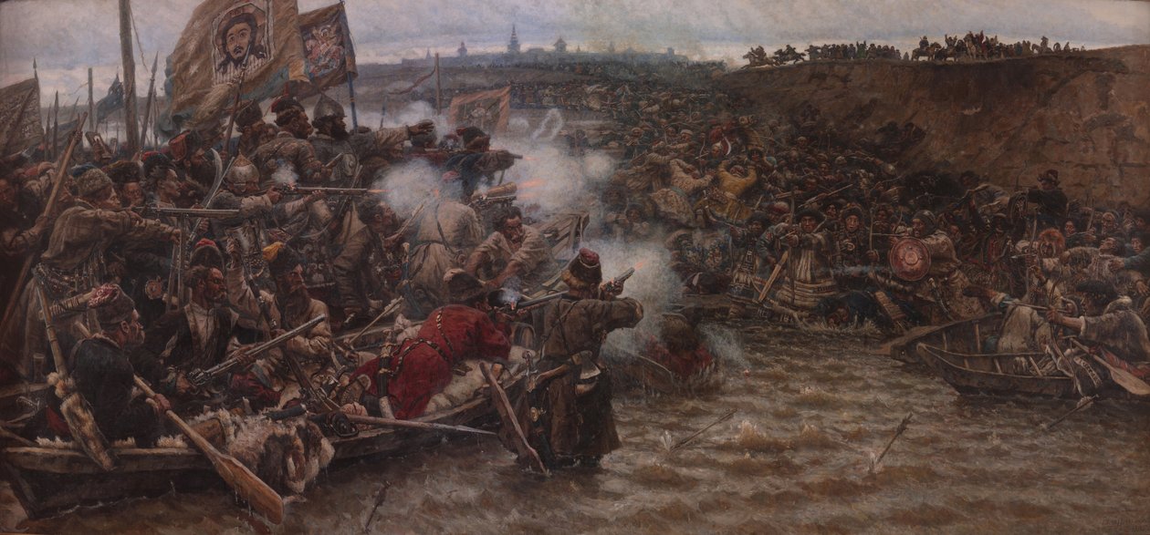Yermaks Conquista da Sibéria de Vasilij Ivanovic Surikov