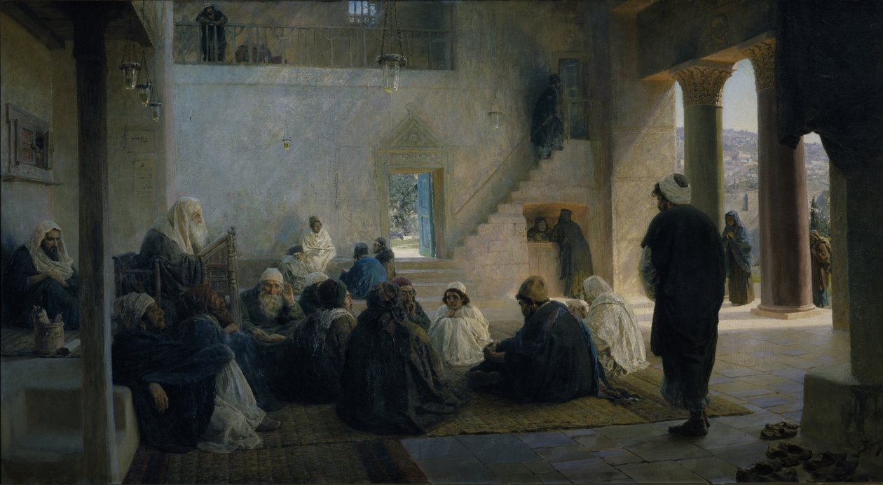 Cristo entre os médicos, 1896 de Vasilij Dmitrievich Polenov