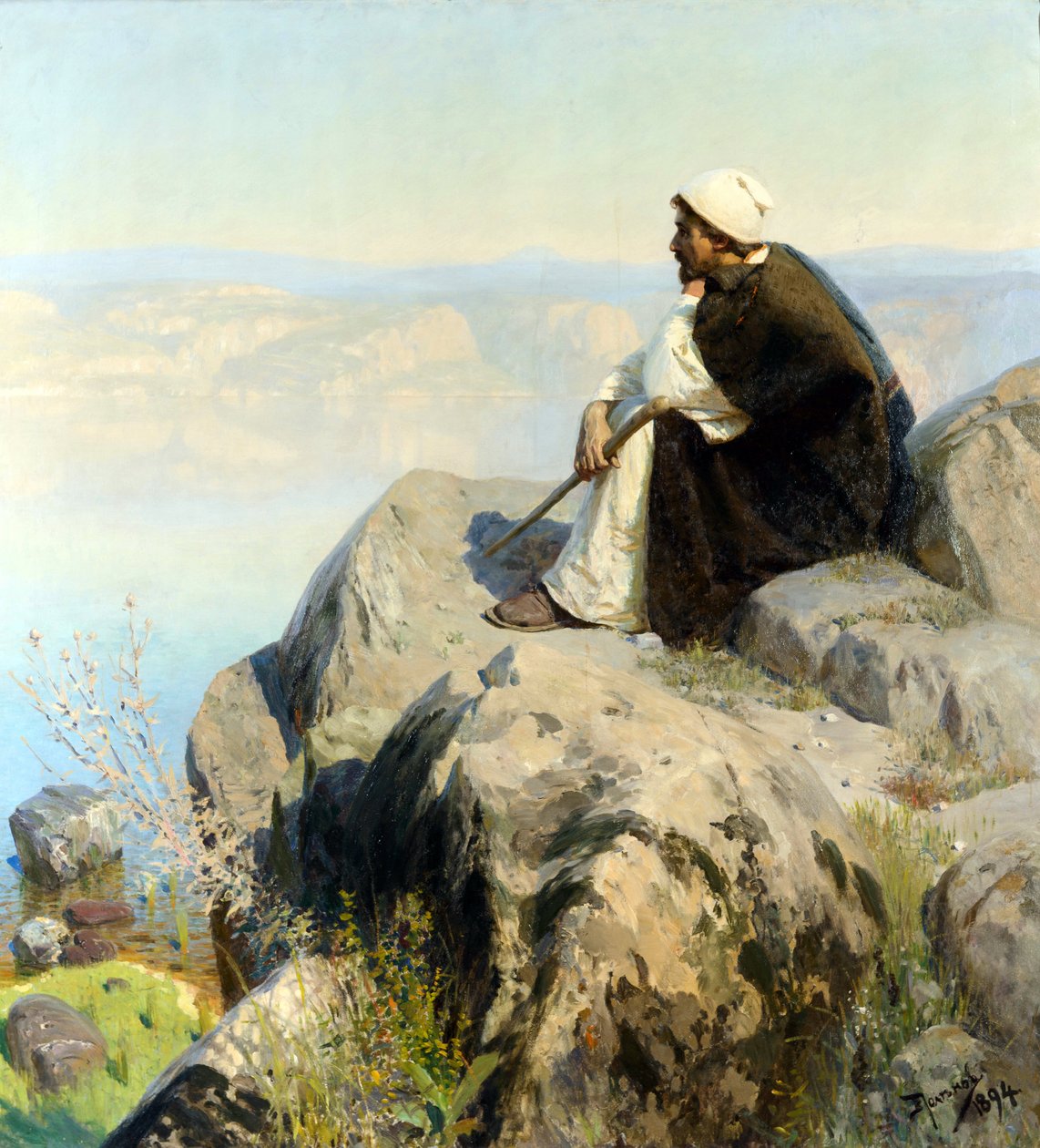 Dreams par Polenov, Vasili Dmitrievich (1844-1927). Óleo sobre tela de Vasilij Dmitrievich Polenov