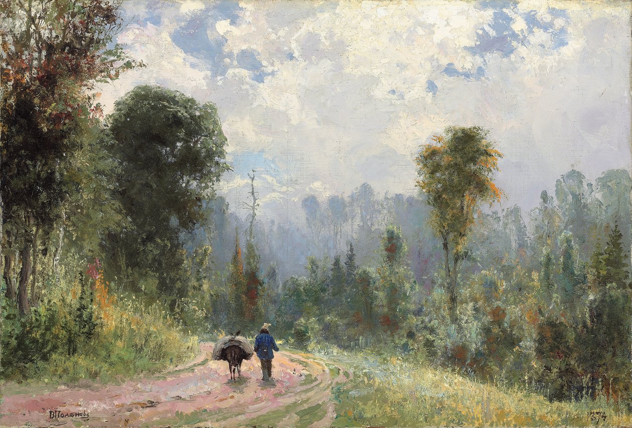 Caminho da floresta, 1874 de Vasilij Dmitrievich Polenov