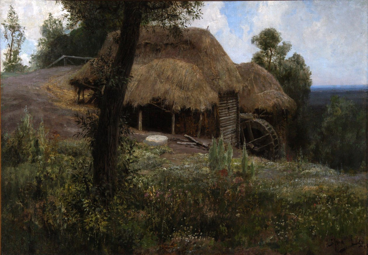 Antigo moinho, 1893 de Vasilij Dmitrievich Polenov