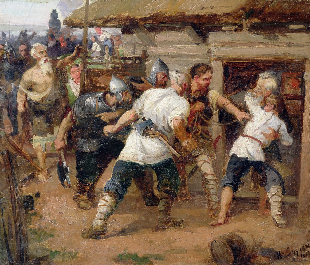 Os pagãos mataram os primeiros cristãos de Kievan Rus de Vasilij Ivanovic Surikov