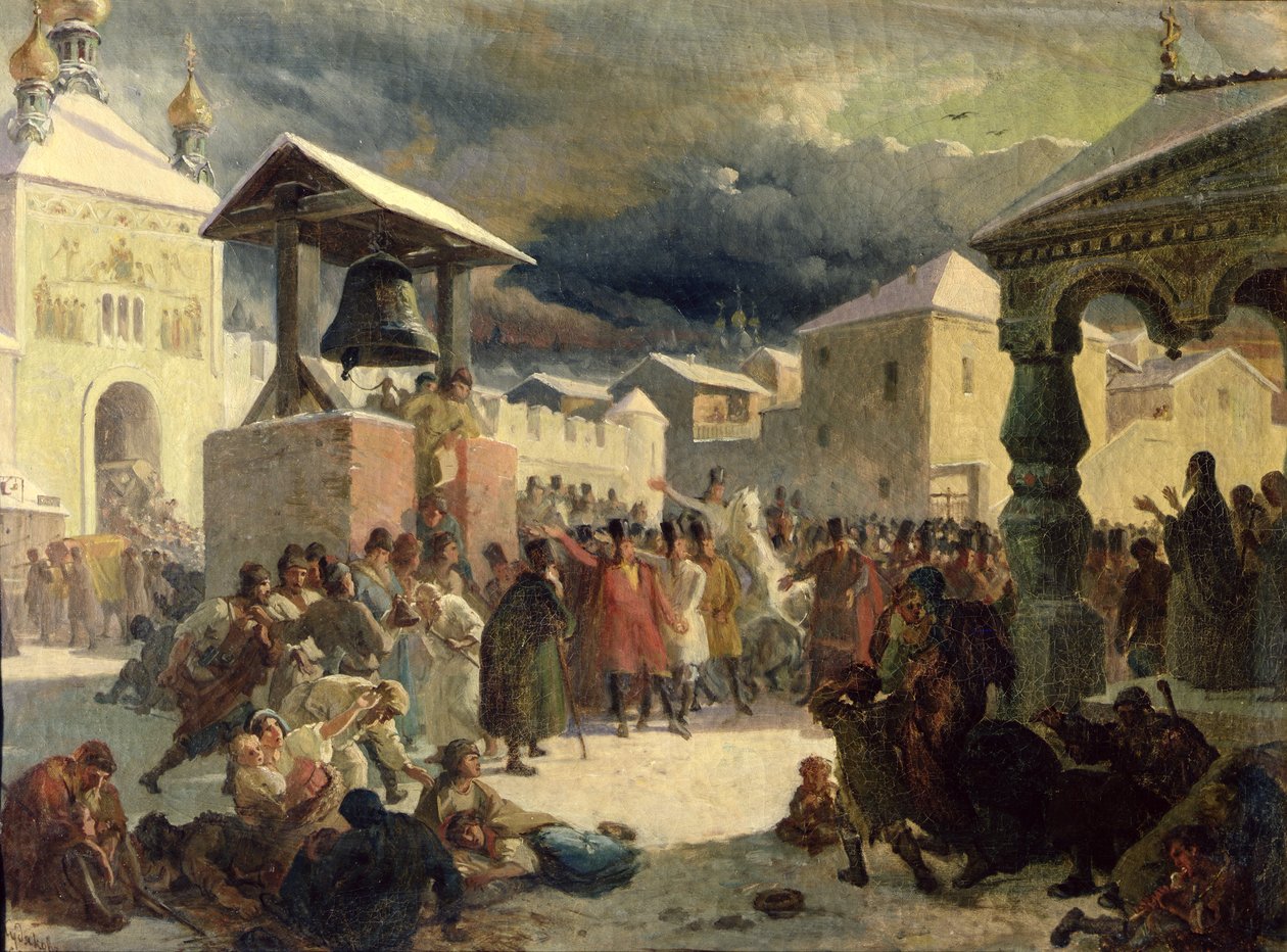 O Veche na República de Novgorod, 1861 de Vasily Grigorievich Khudyakov