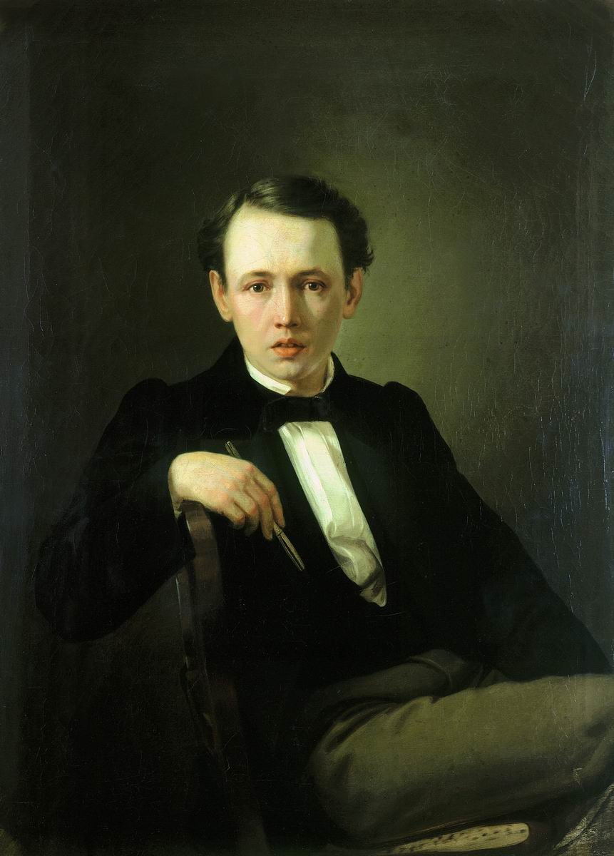 Auto-retrato.n: .n de Vasili Grigorevich Perov