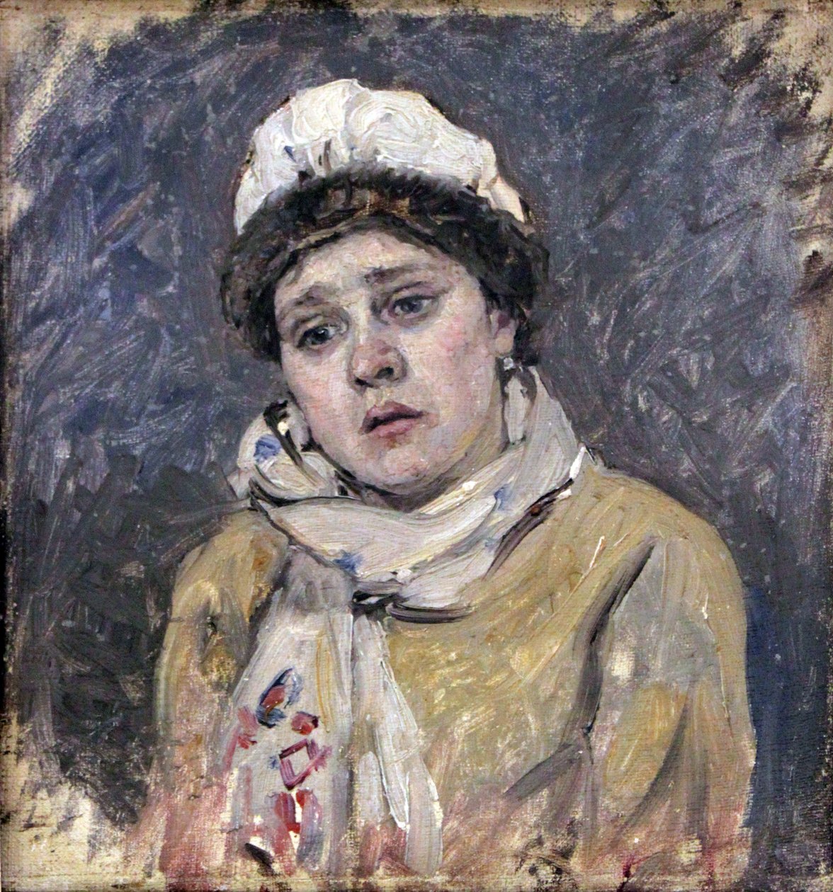 Esposa do arqueiro barbudo Etude para a imagem da manhã da execução do Strelitz, 1881nDeutsch: Mulher do arqueiro barbudo Etude zum Bild Manhã da execução do Strelitz, 1881n :, 1881n de Vasilij Ivanovic Surikov