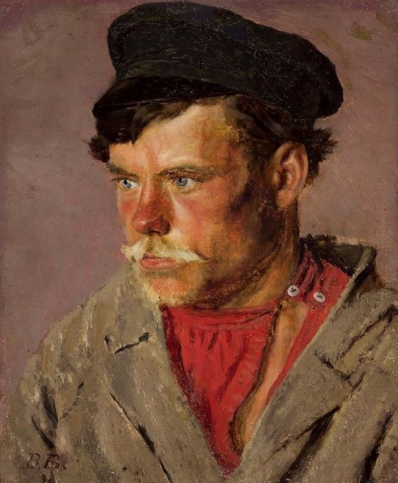 Retrato de um camponês. de Vasili Vasilievich Vereshchagin