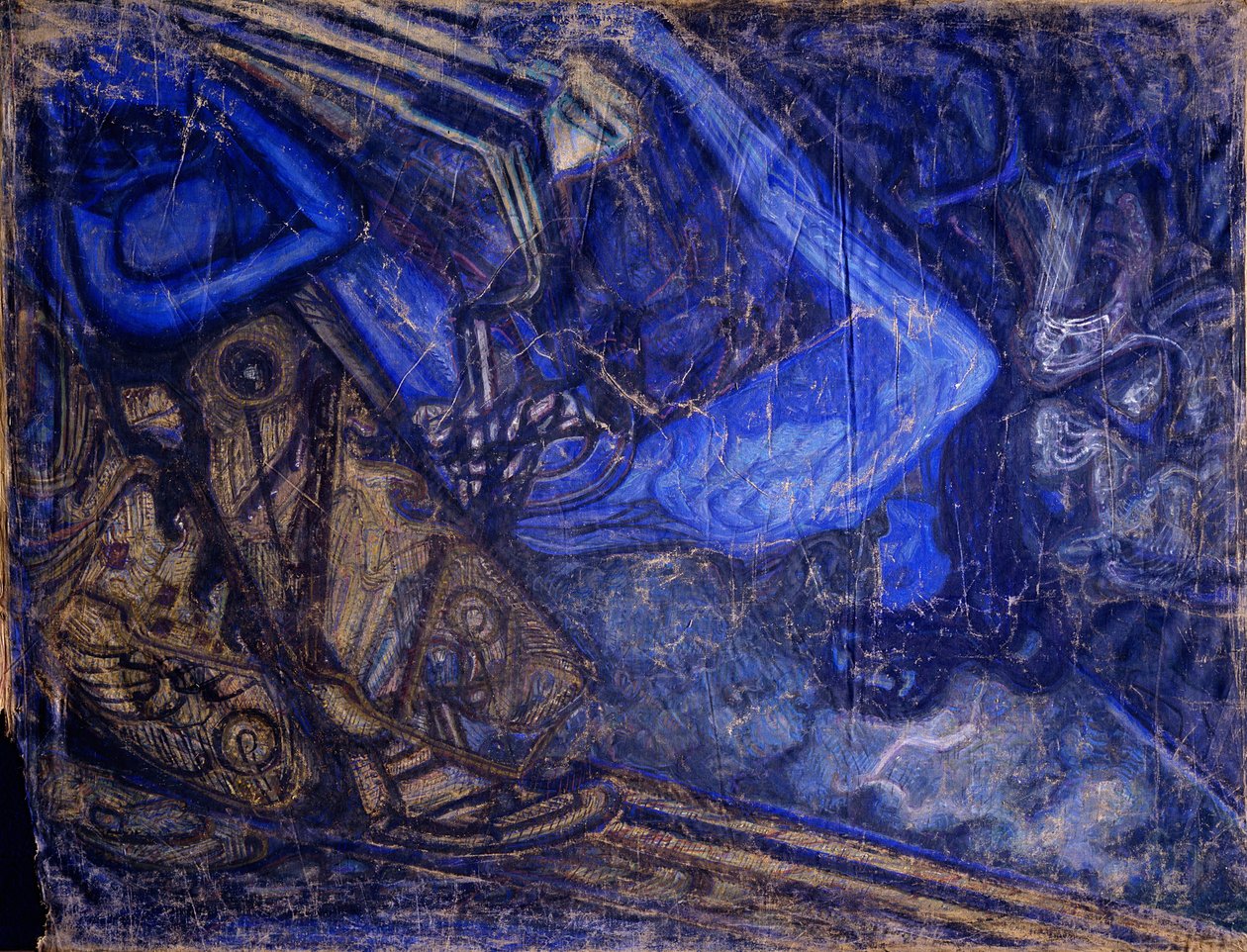Luto pela morte de Michail Vrubel, 1910-1911 de Vasily Ivanovich Denisov
