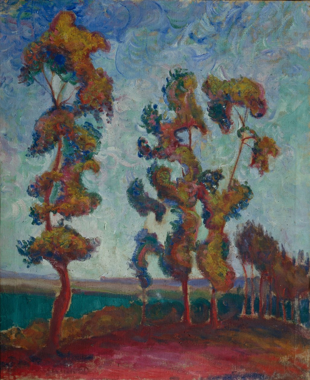 Os jovens carvalhos, 1915 de Vasily Ivanovich Denisov