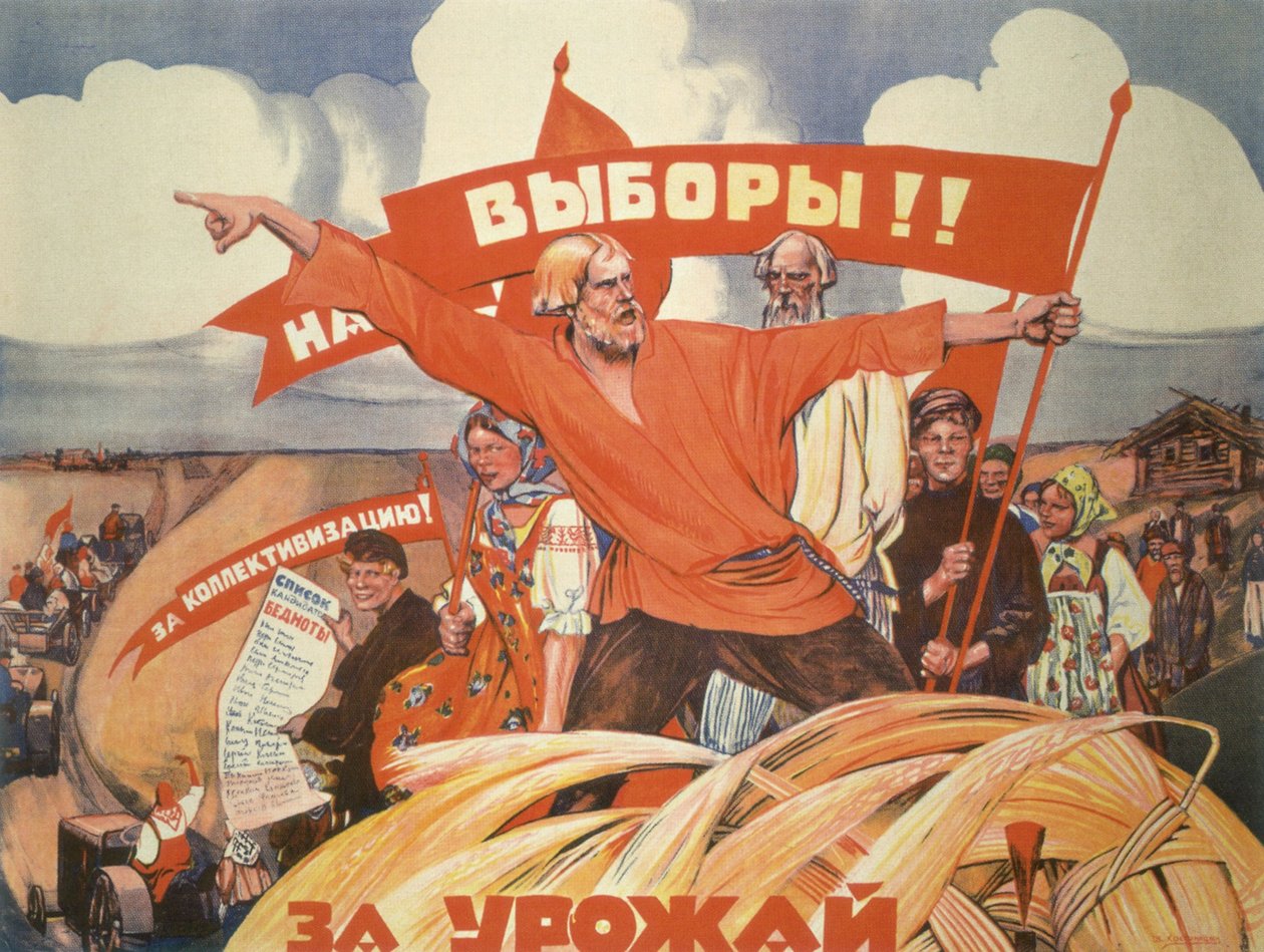 Às Eleições! Para Coletivização! Para a colheita! de Vasily Nikolaevich Kostyanitsyn