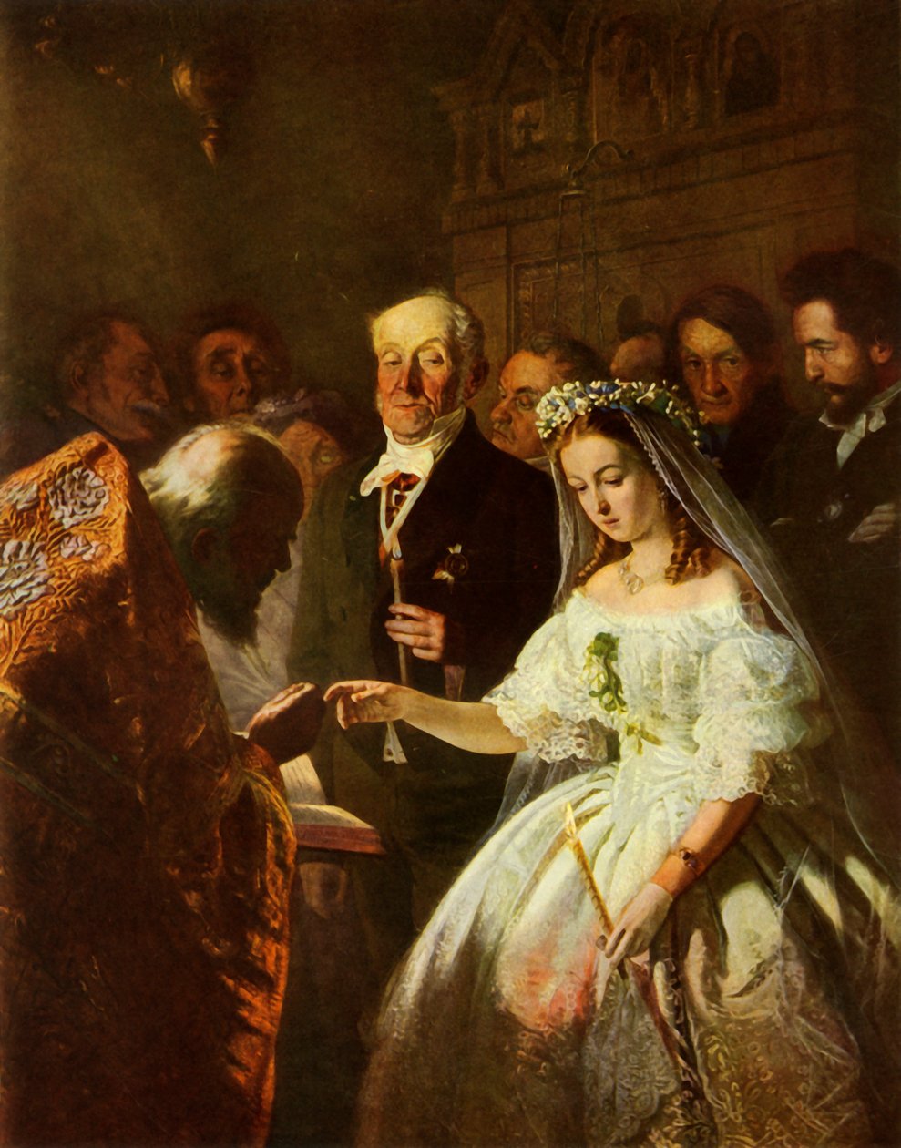 O casamento desigual, 1862, 1965. de Vasily Pukirev