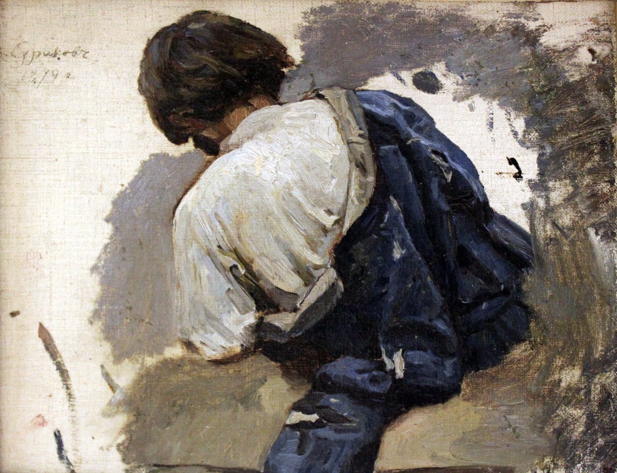 Treltsy no kaftan azul de Vasily Surikov