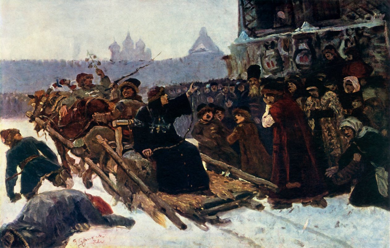 O Boyar Morozova um estudo, 1881, 1965. de Vasily Surikov