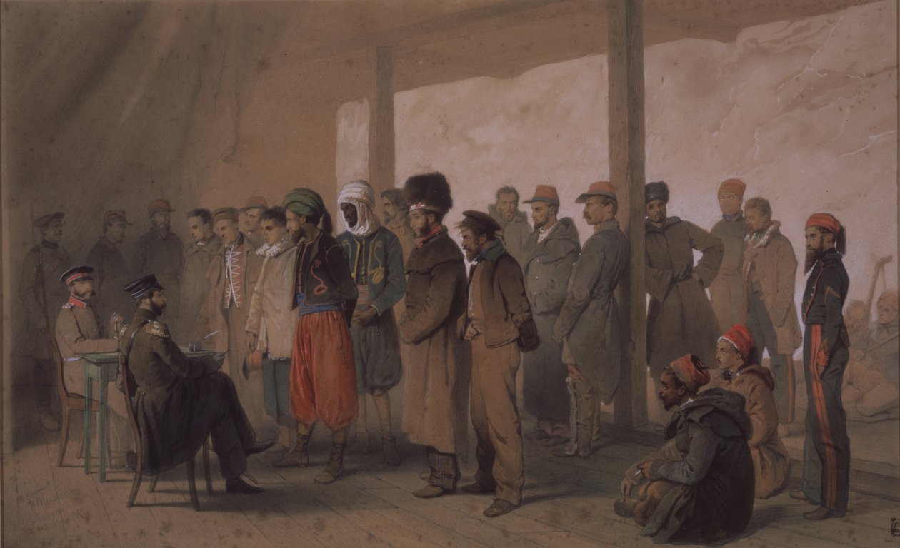 O interrogatório, 1855 de Georg Wilhelm Timm