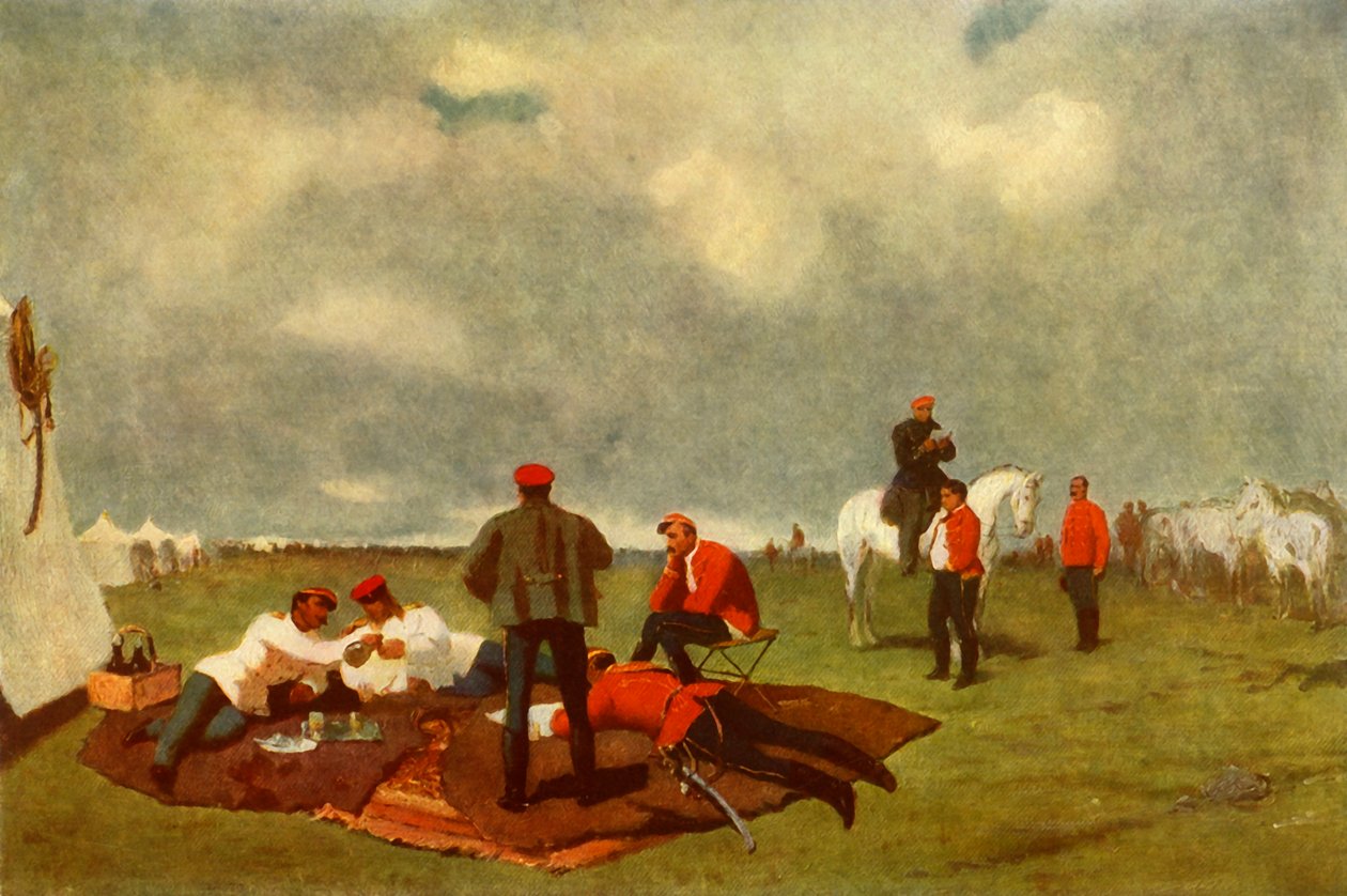 Um acampamento militar, final do século XIX, 1965. de Vasily Vereshchagin