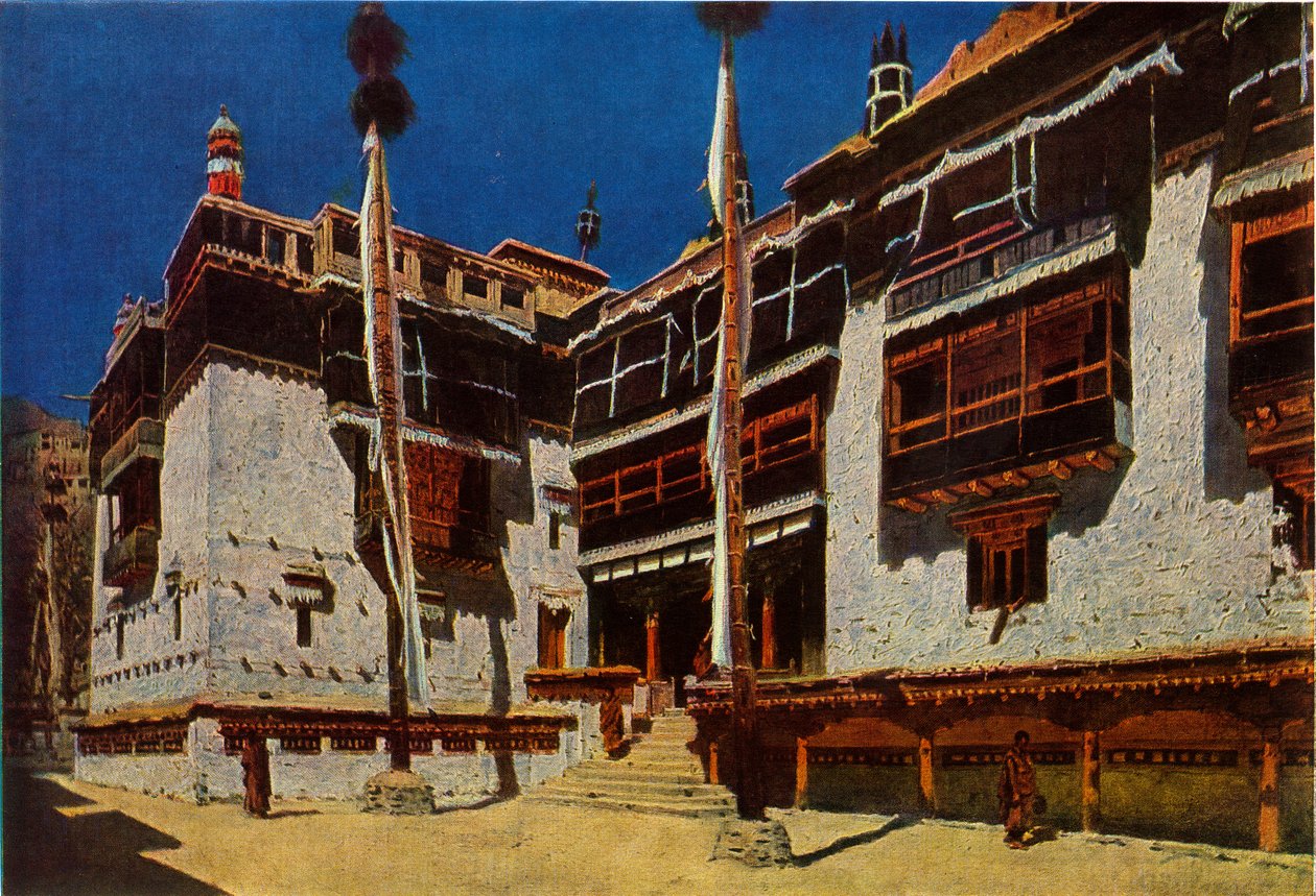 Mosteiro de Hemis em Ladakh, 1875, 1965. de Vasily Vereshchagin