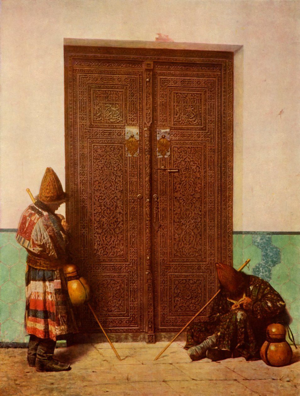 A Porta do Mausoléu de Gur-Emir Oriental, 1873, 1965. de Vasily Vereshchagin