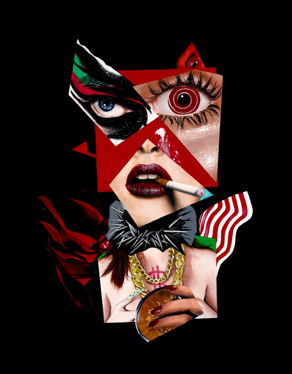 Luci XV, 2017 (Acrílico sobre madeira) de Vaskeen Vaskeen
